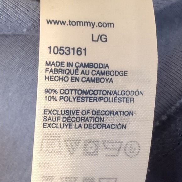 Tommy Hilfiger Mens Blue Long Sleeve  Crewneck Sweatshirt Size L NWOT - Picture 5 of 6